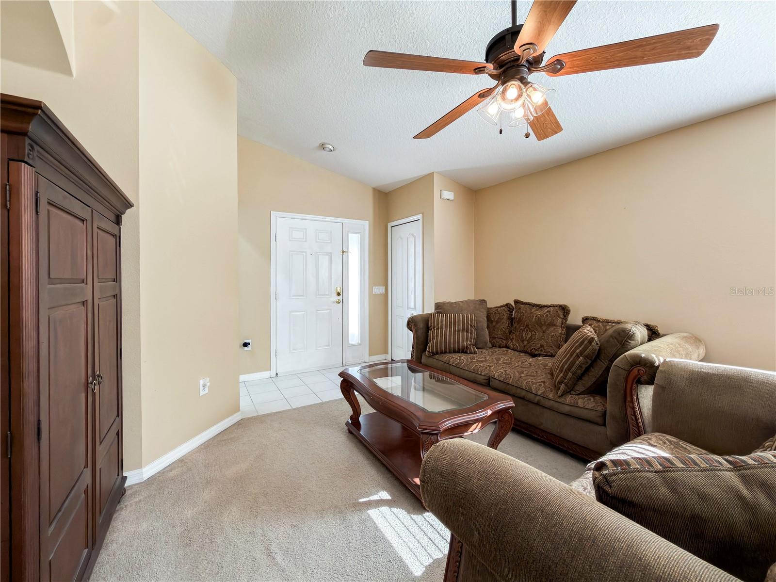 Front entrance with storage closet