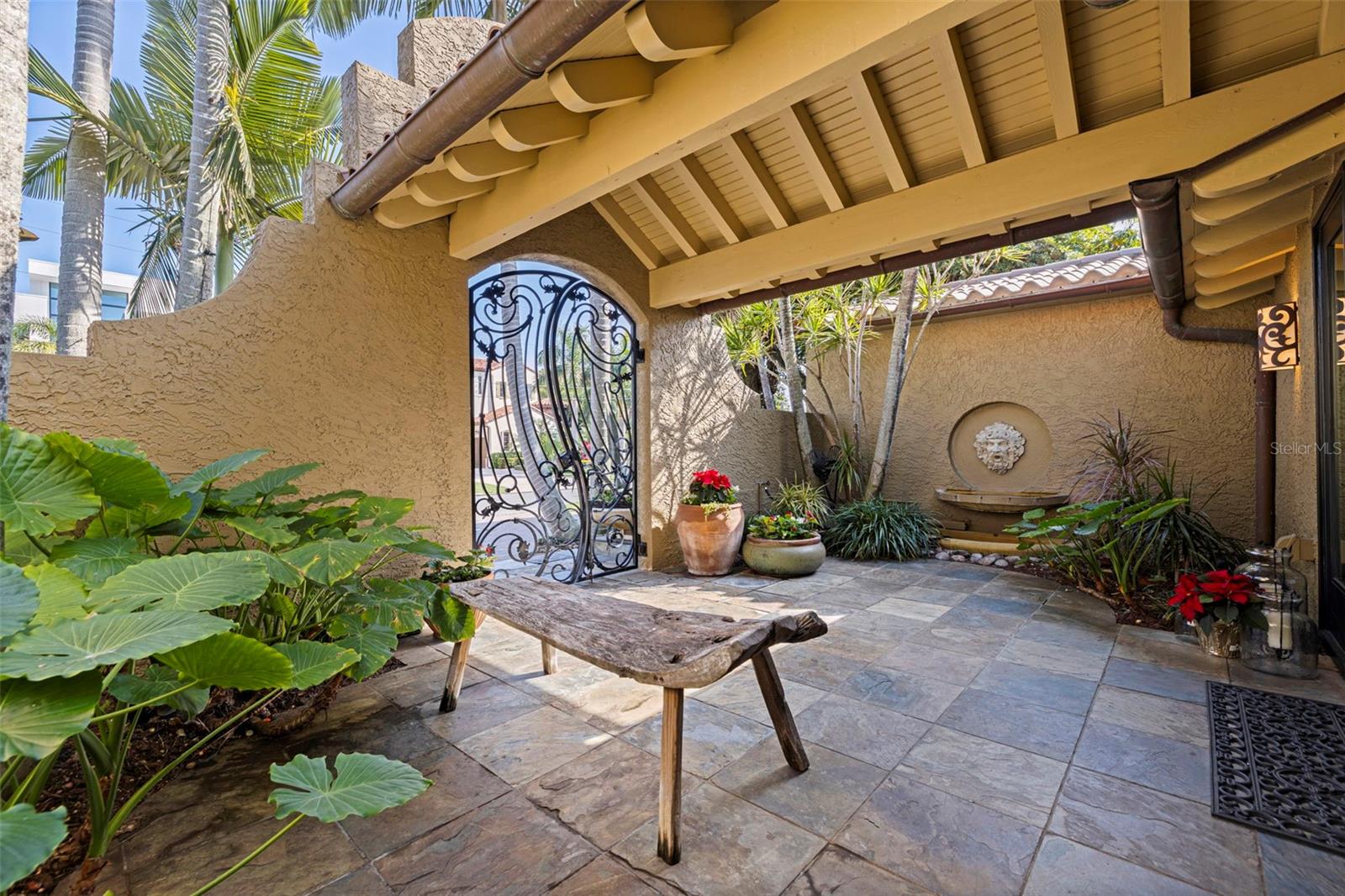 Tranquil water fountain