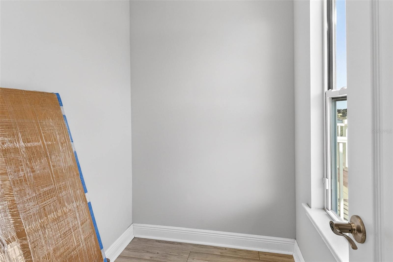 Closet with window -used as an office