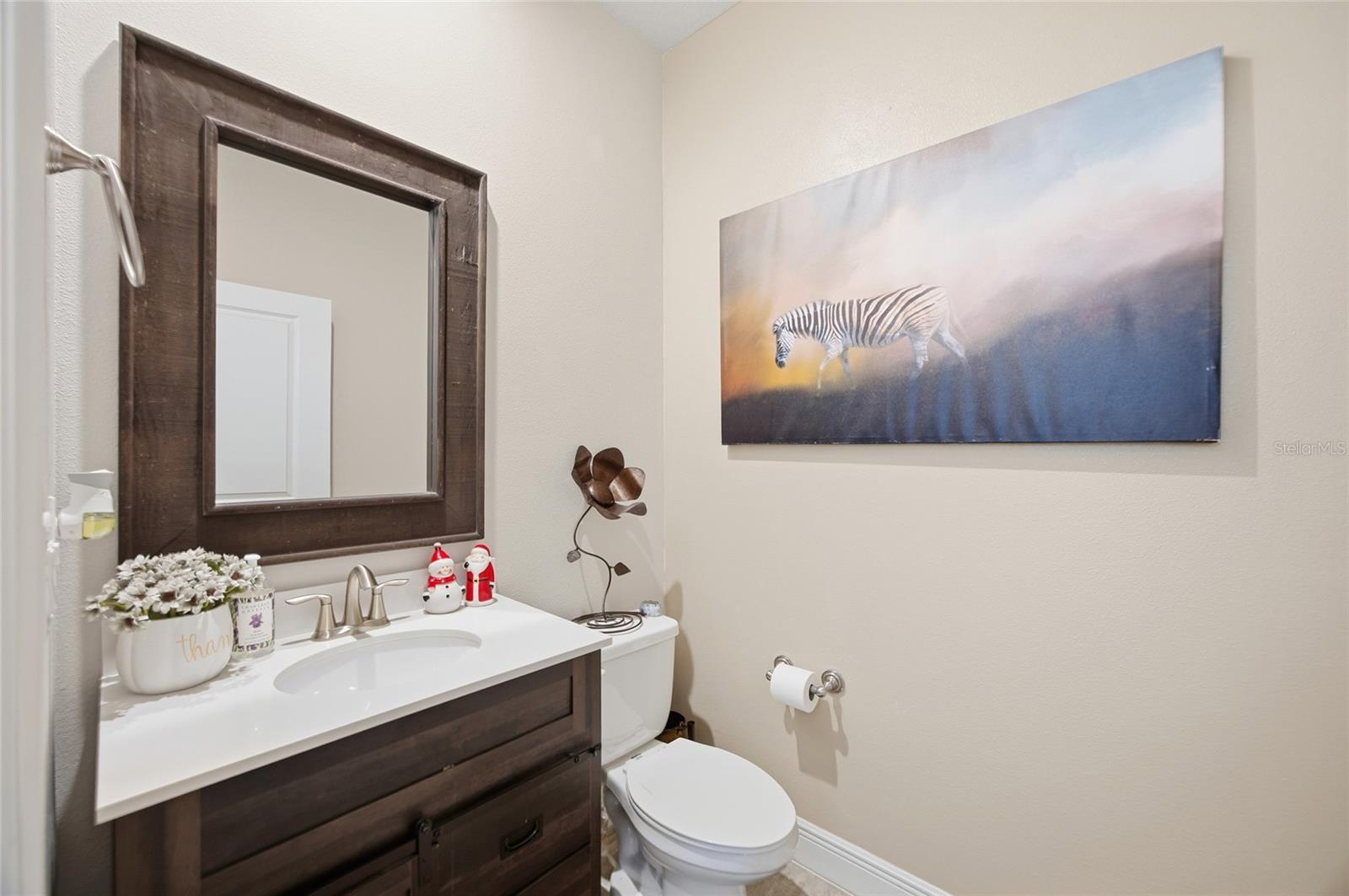 Downstairs half bath