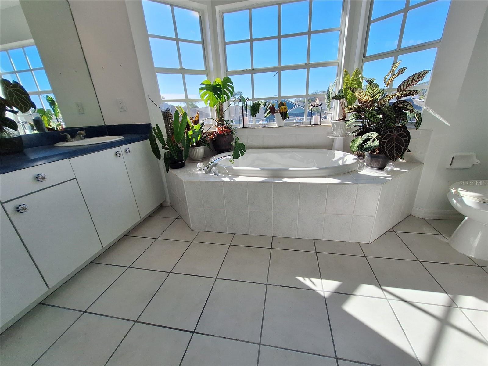 Bright and Cheerful Primary Bathroom