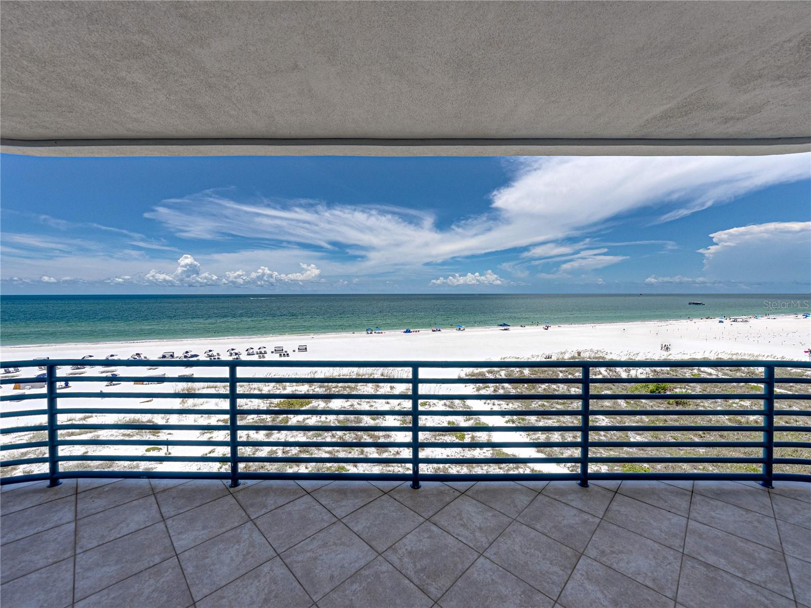 The curving balconies add style from every viewpoint.