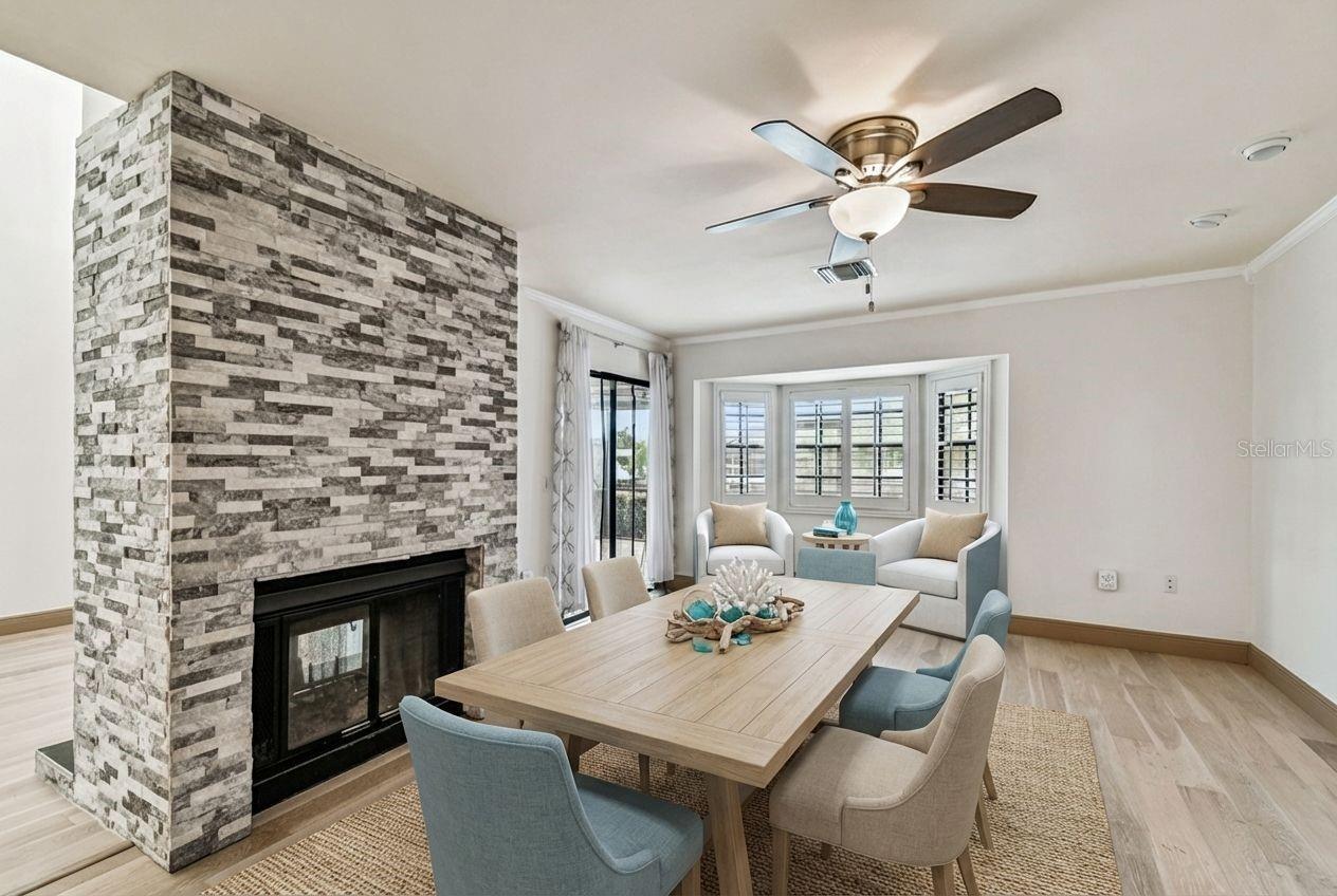 Decor exemple 1: Dining area (virtual staging)