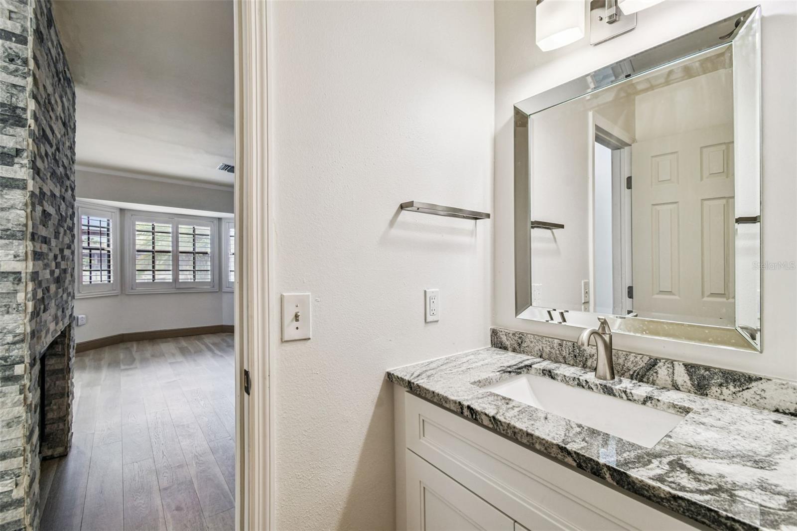 Powder room in first floor