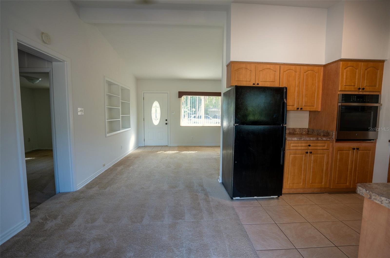 View from back sliding glass doors.