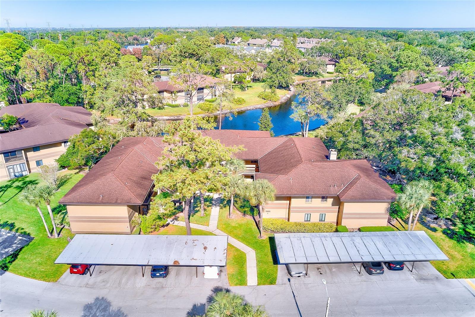 Aerial view of complex