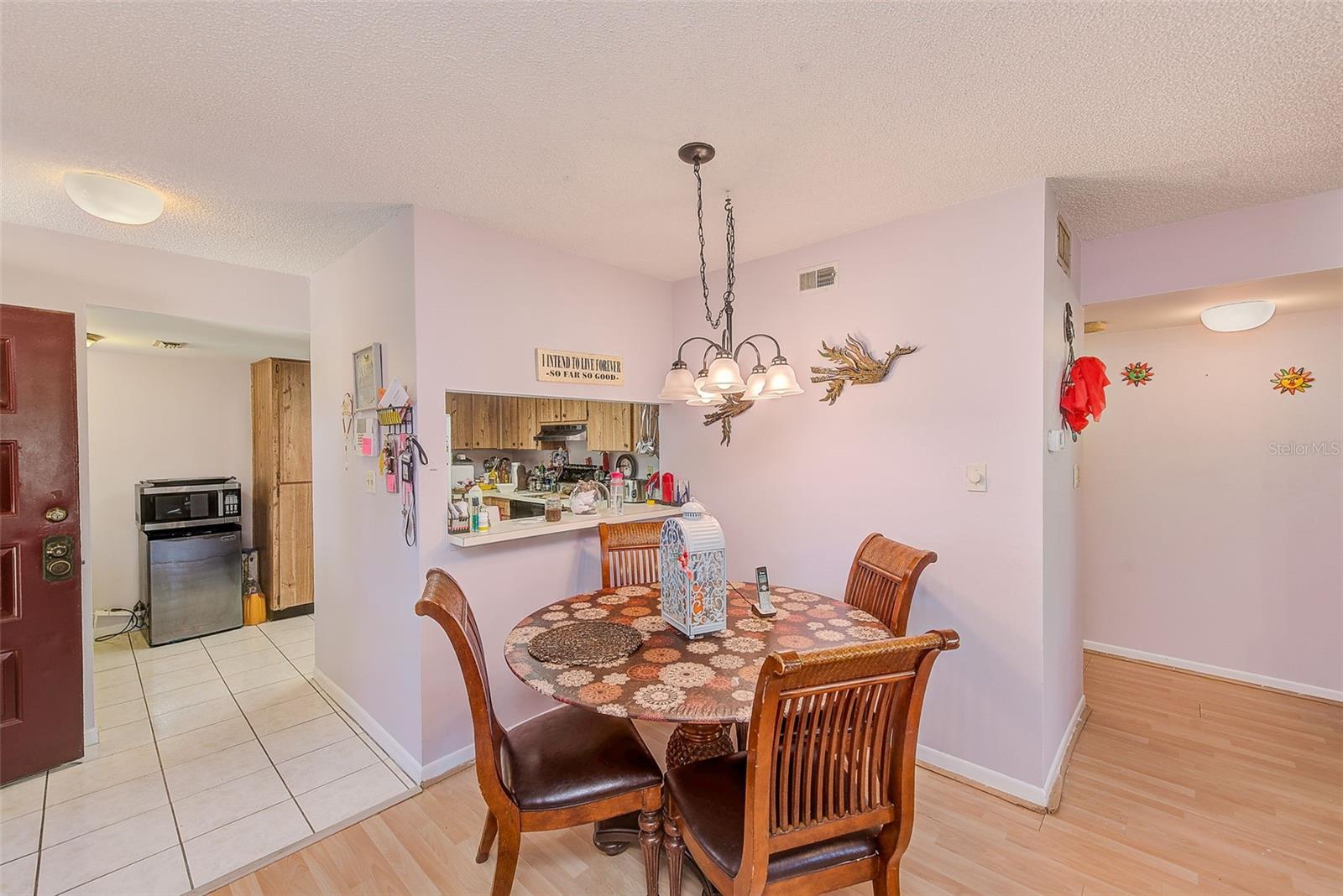Dining room with access to kitchen