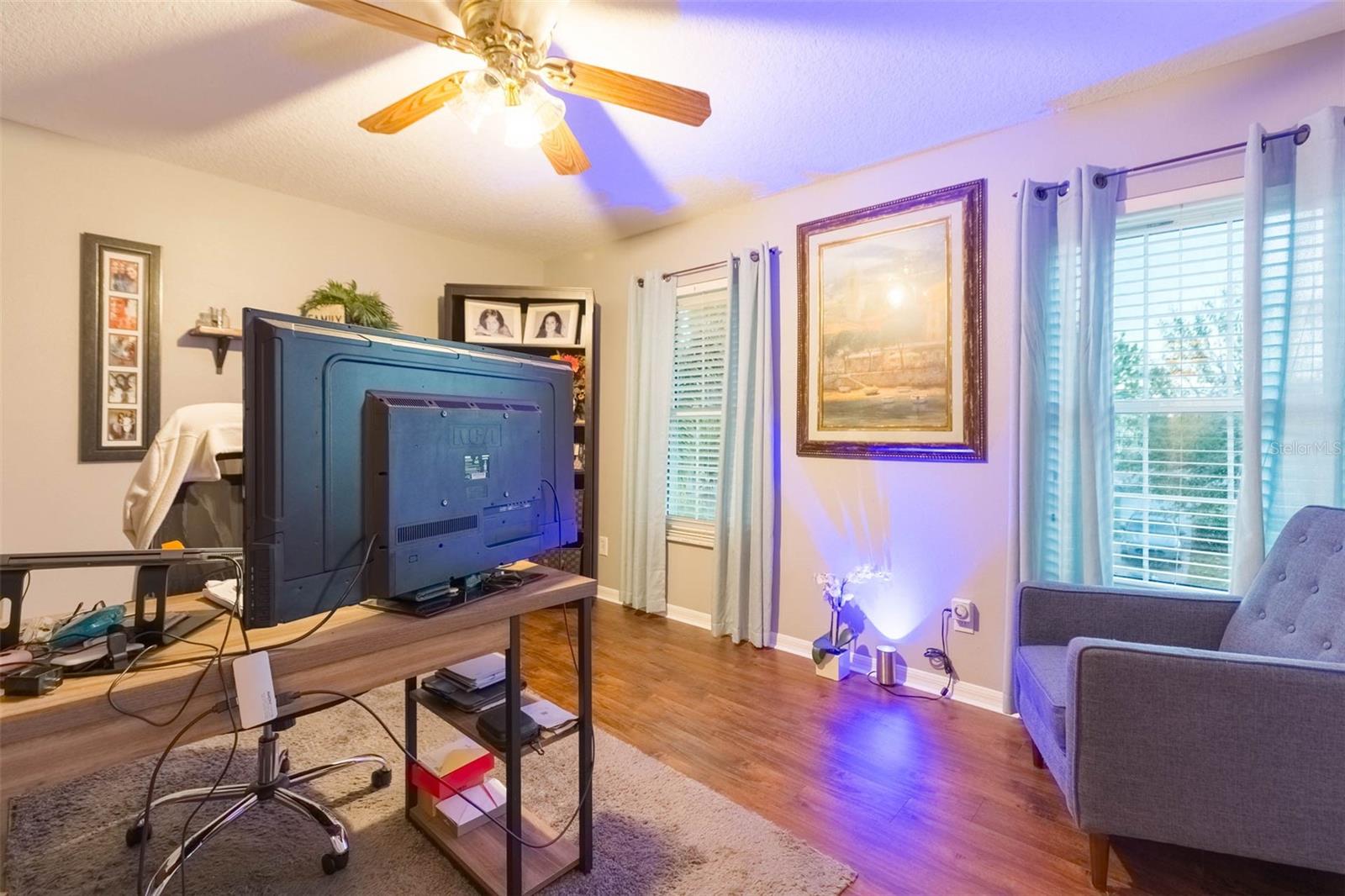 Bedroom #4 upstairs, currently used as office #1