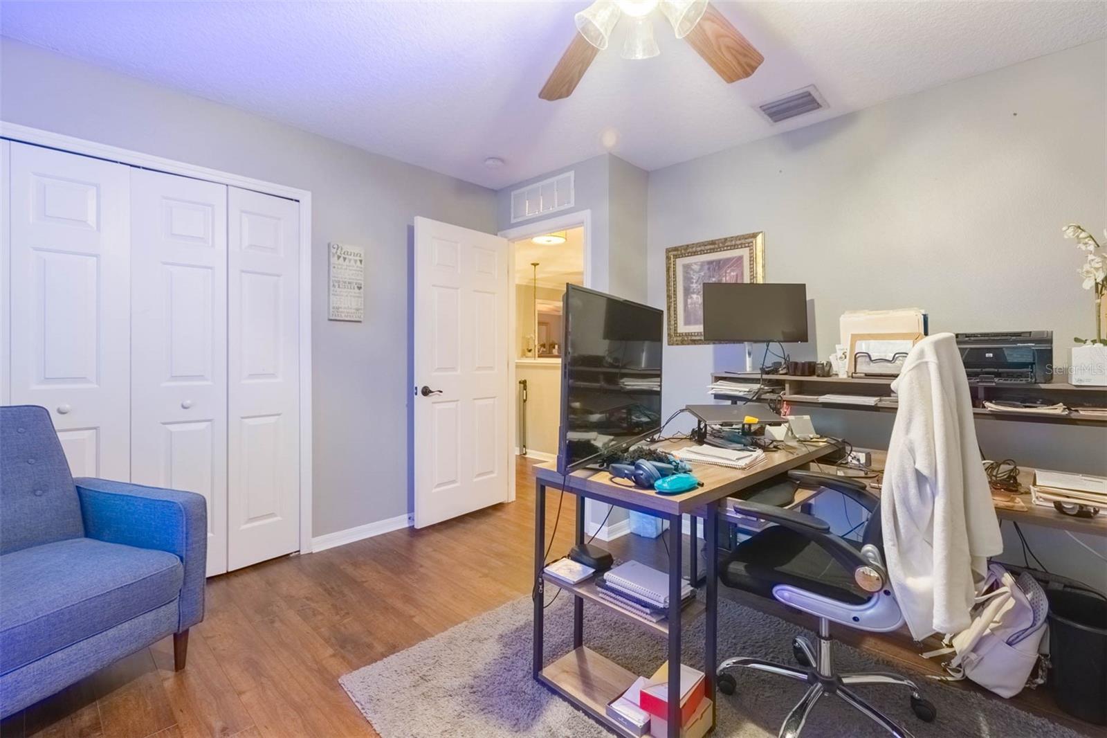 Bedroom #4 with double closets