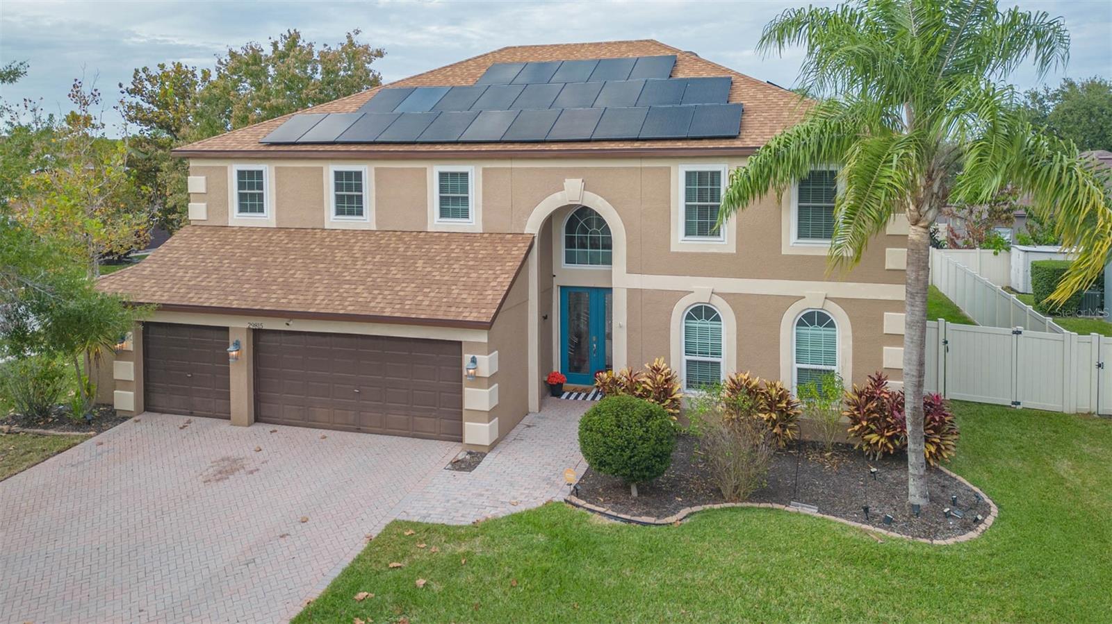 Oversized three car garage