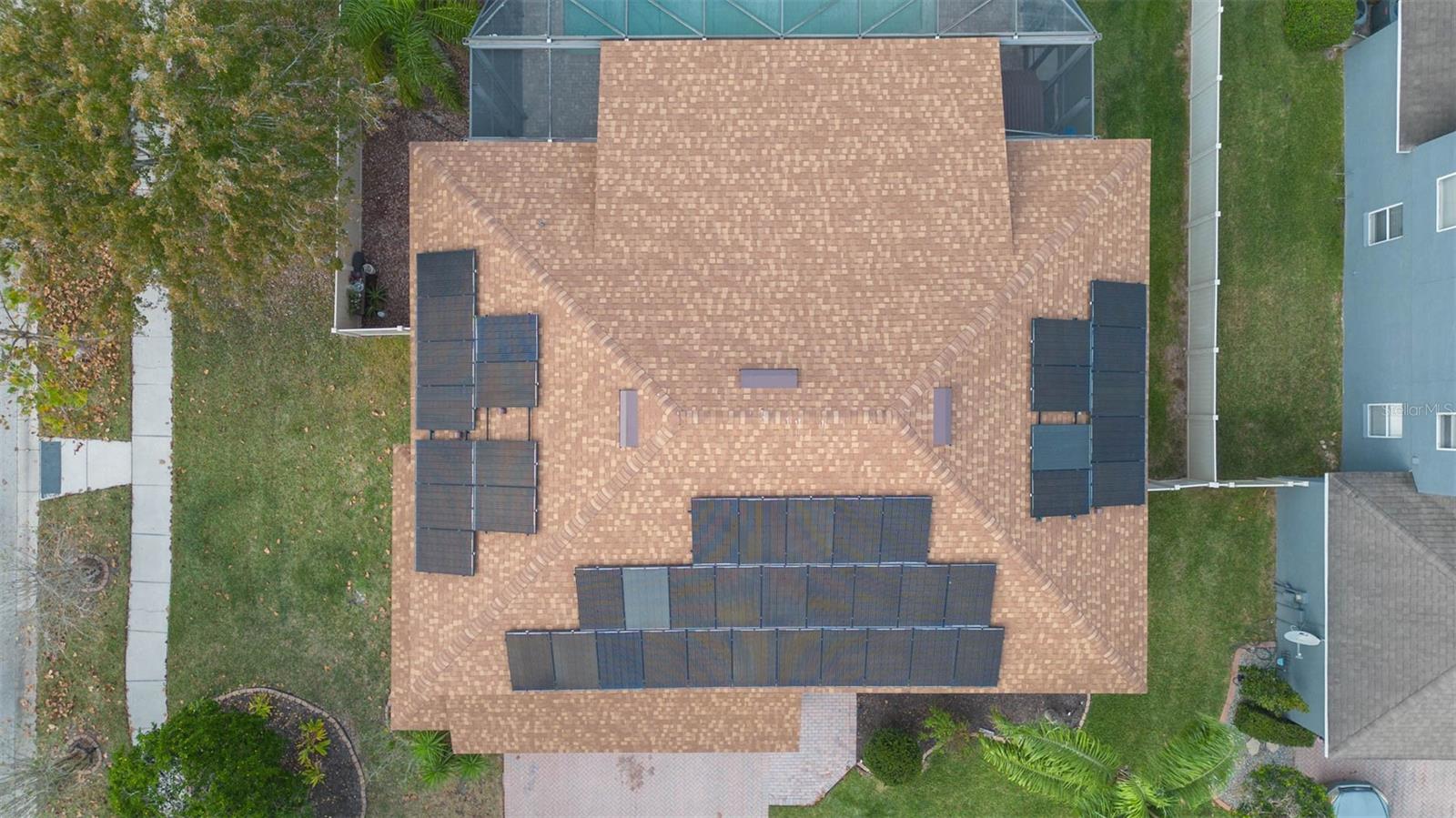 42 solar panels keeping the electric bill extremely low!