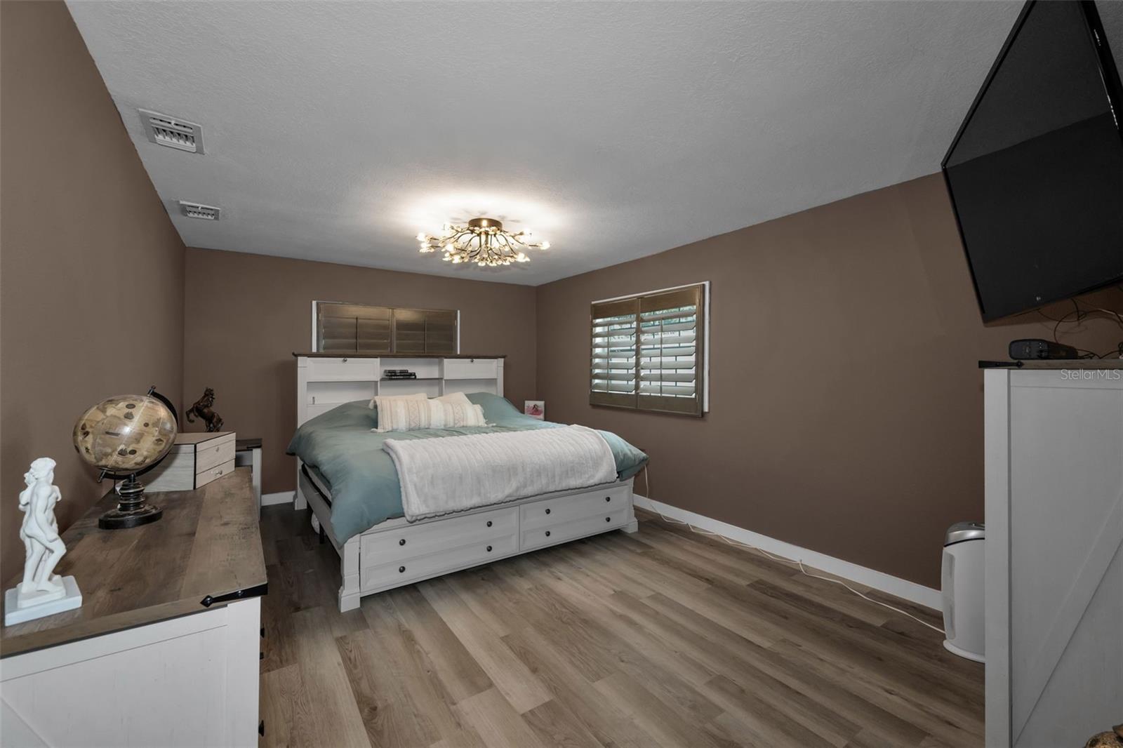 Primary Bedroom located off Dining Room