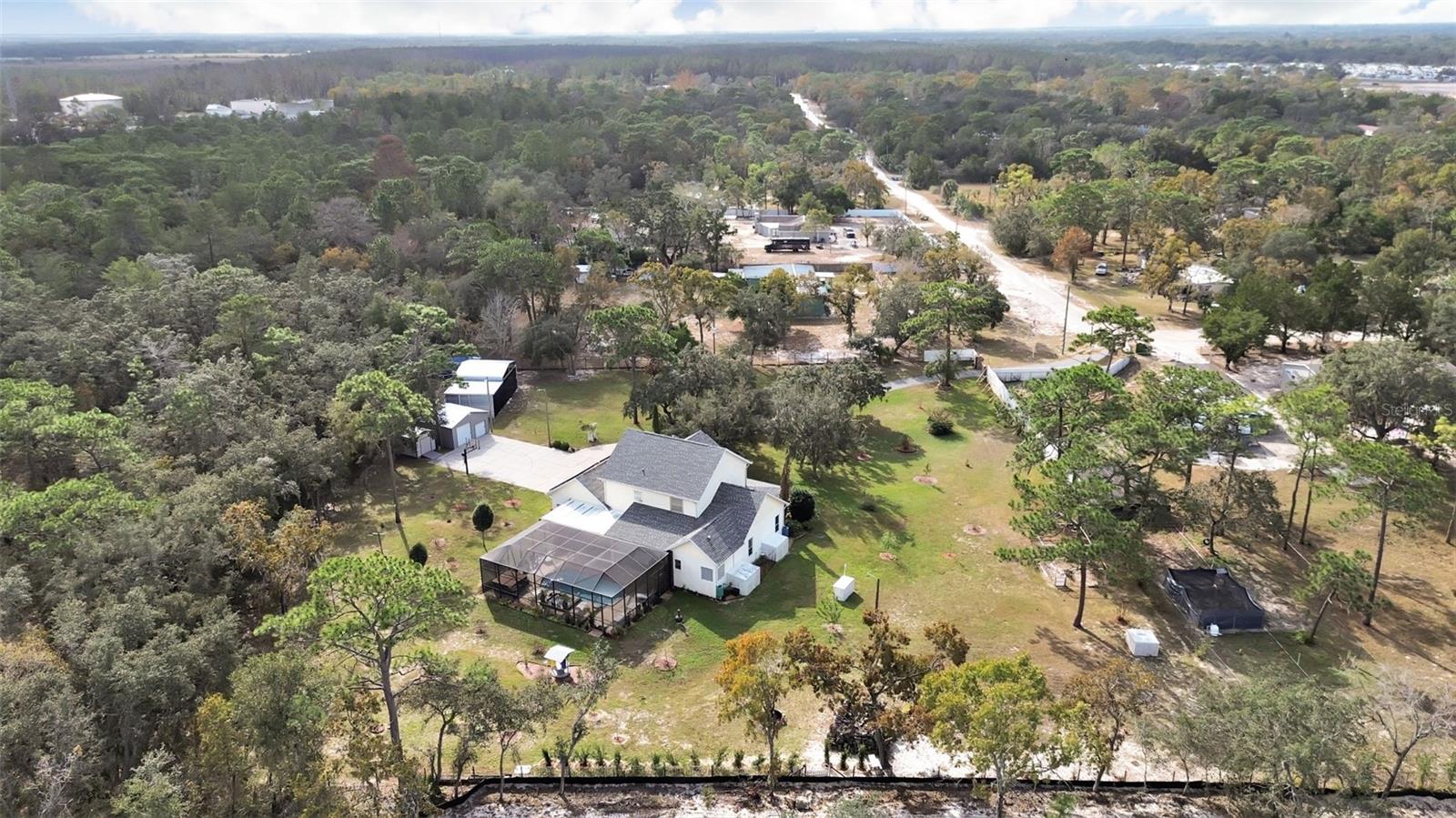 LEFT SIDE BACK OF PROPERTY