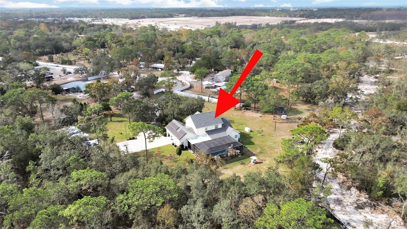 RIGHT SIDE BACK OF PROPERTY