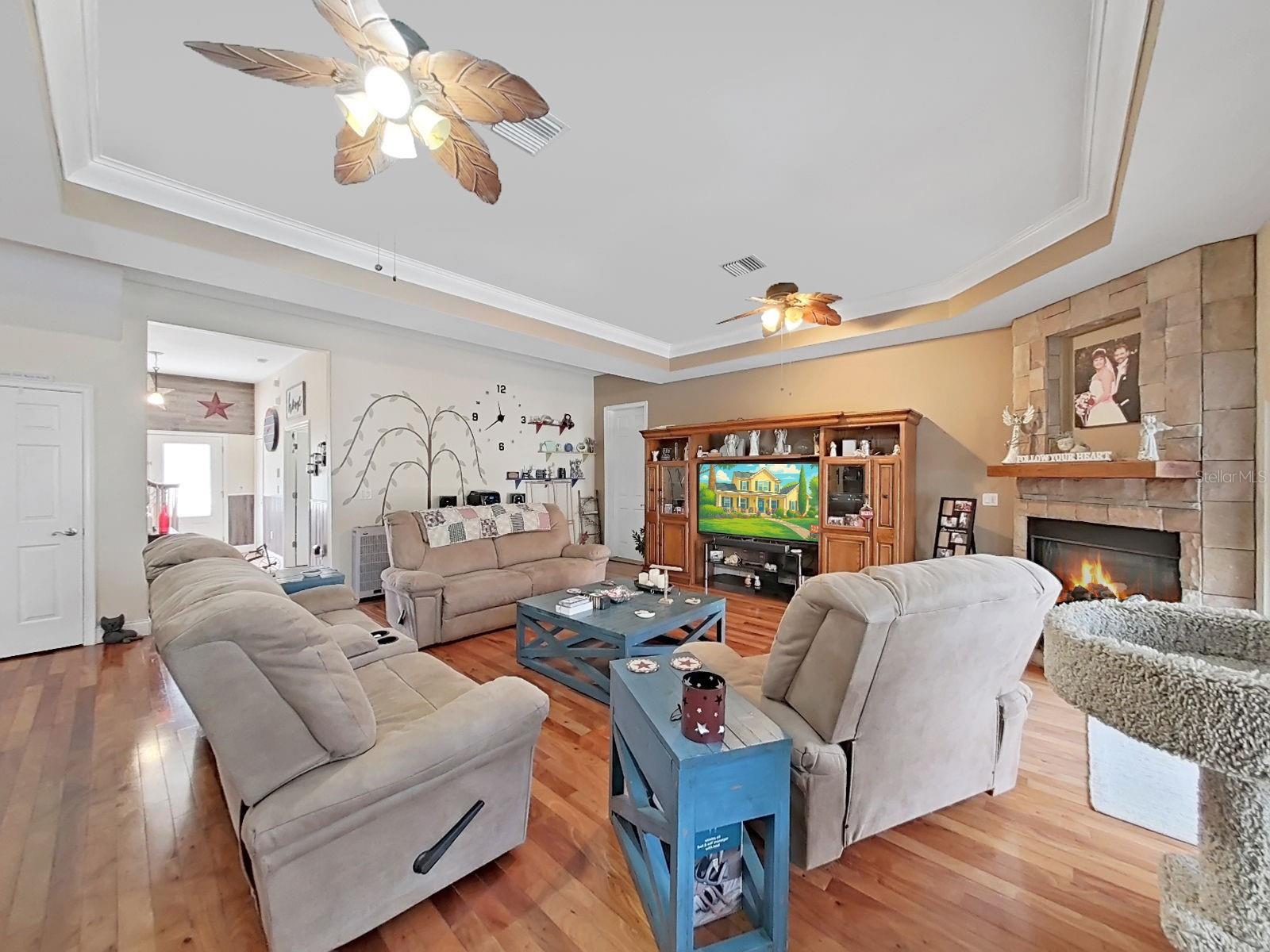 STONE PROPANE FIREPLACE