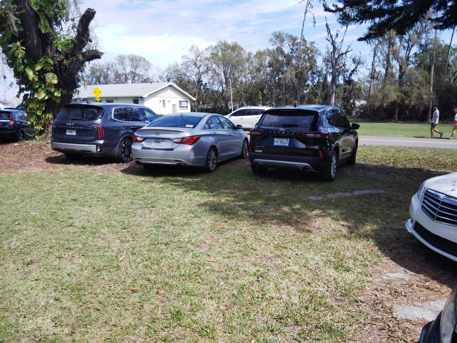 Parking during strawberry festival