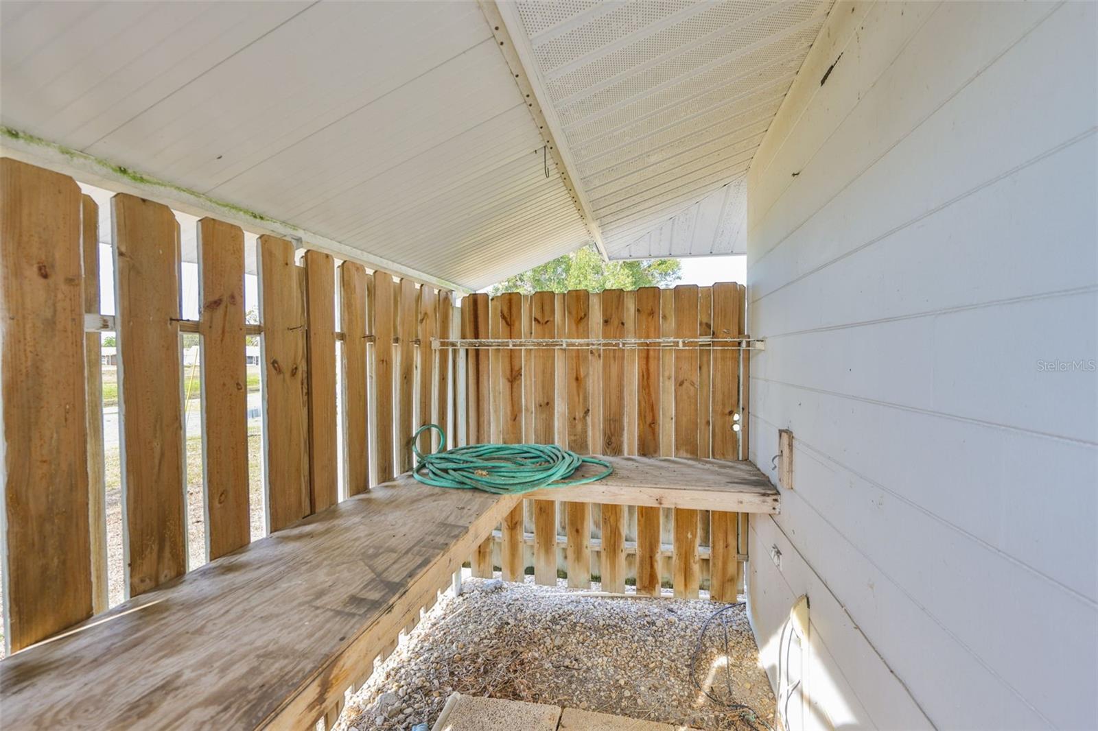 Outdoor Storage are for Pool or other items