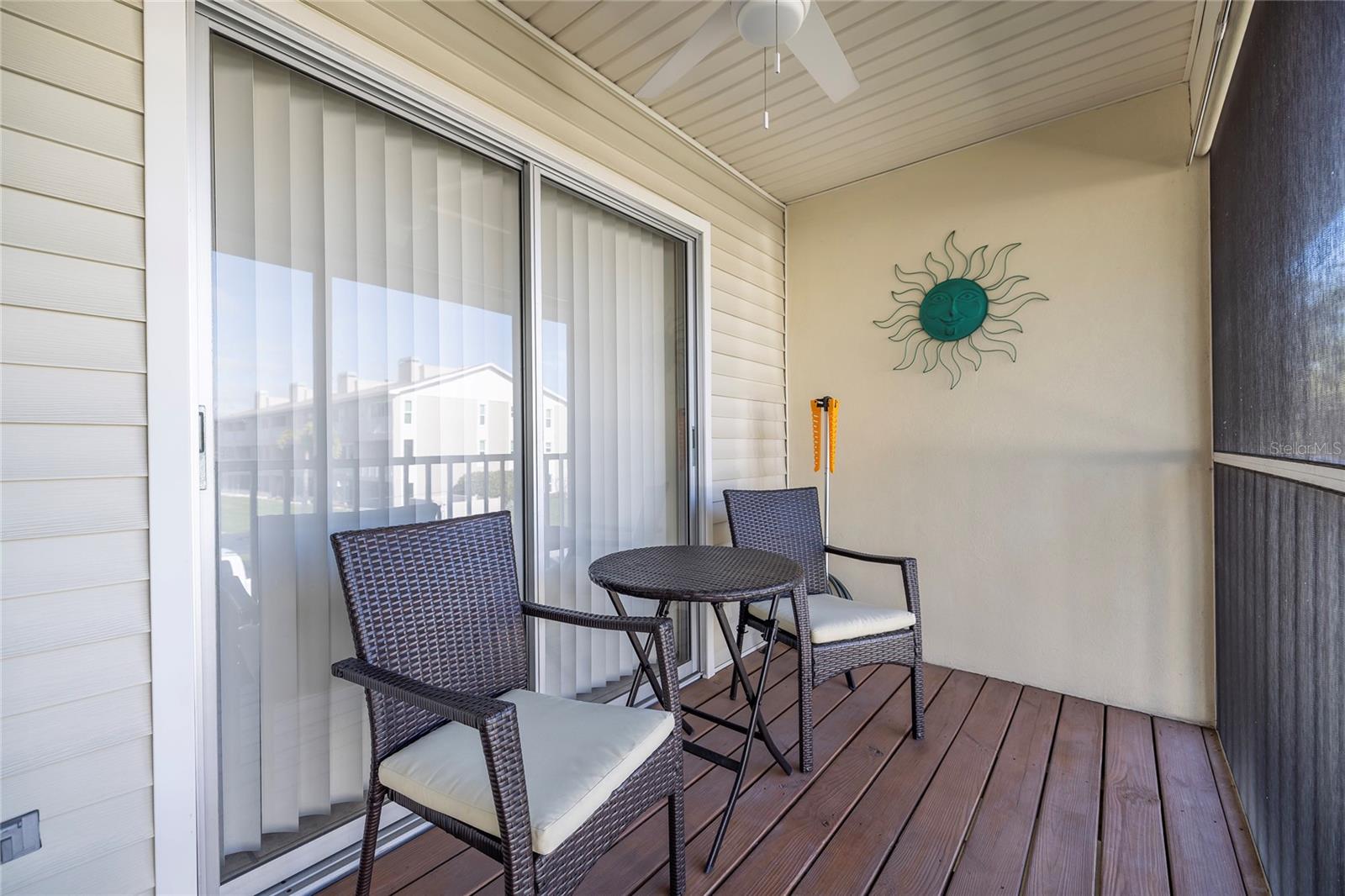 Balcony access from Primary Bedroom and Living room