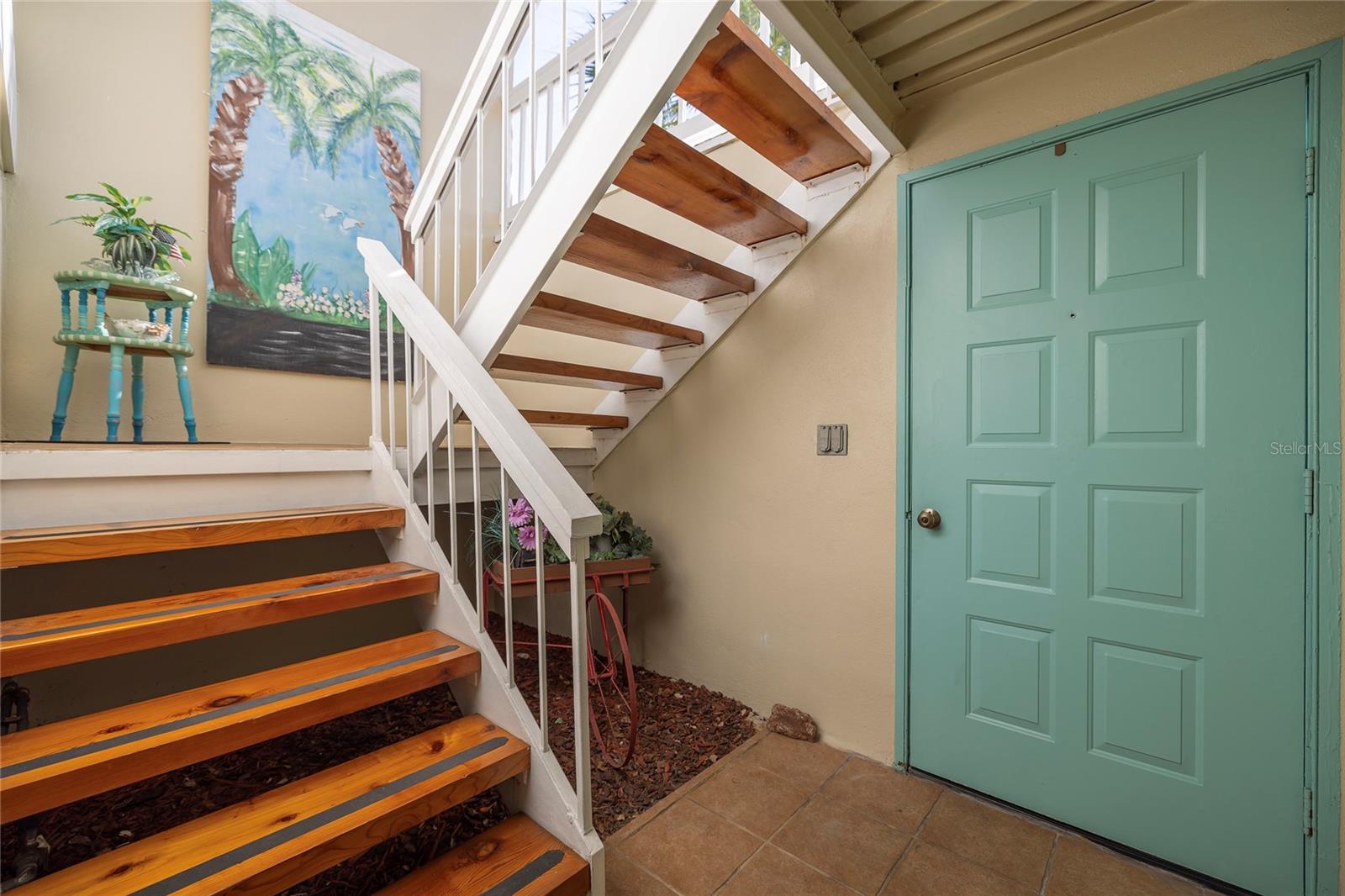 Interior steps as you enter from ground floor