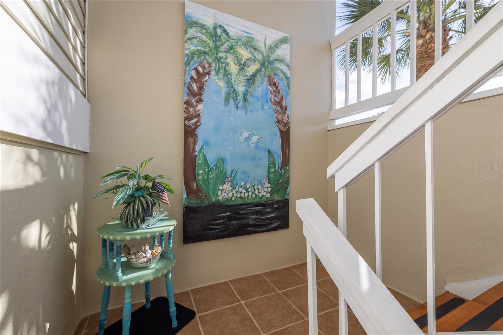 Interior steps as you enter from ground floor