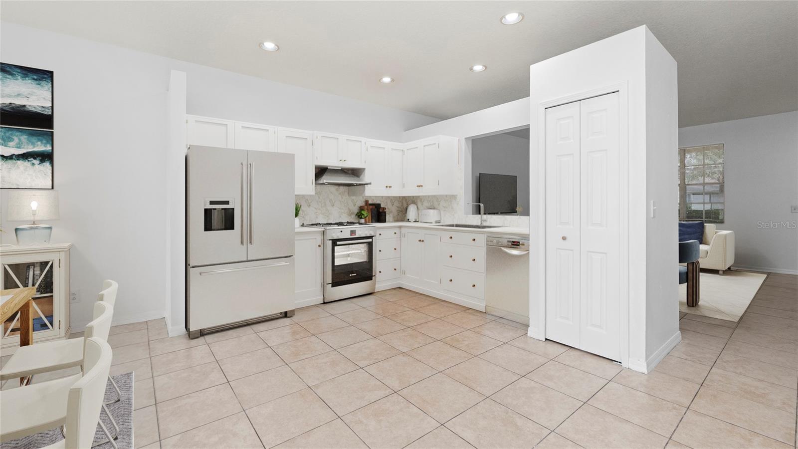 Virtually renovated and staged Kitchen