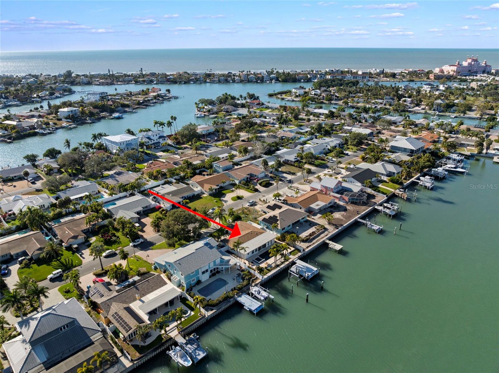 Stunning wide-open waterfront with deep water access and private dock.