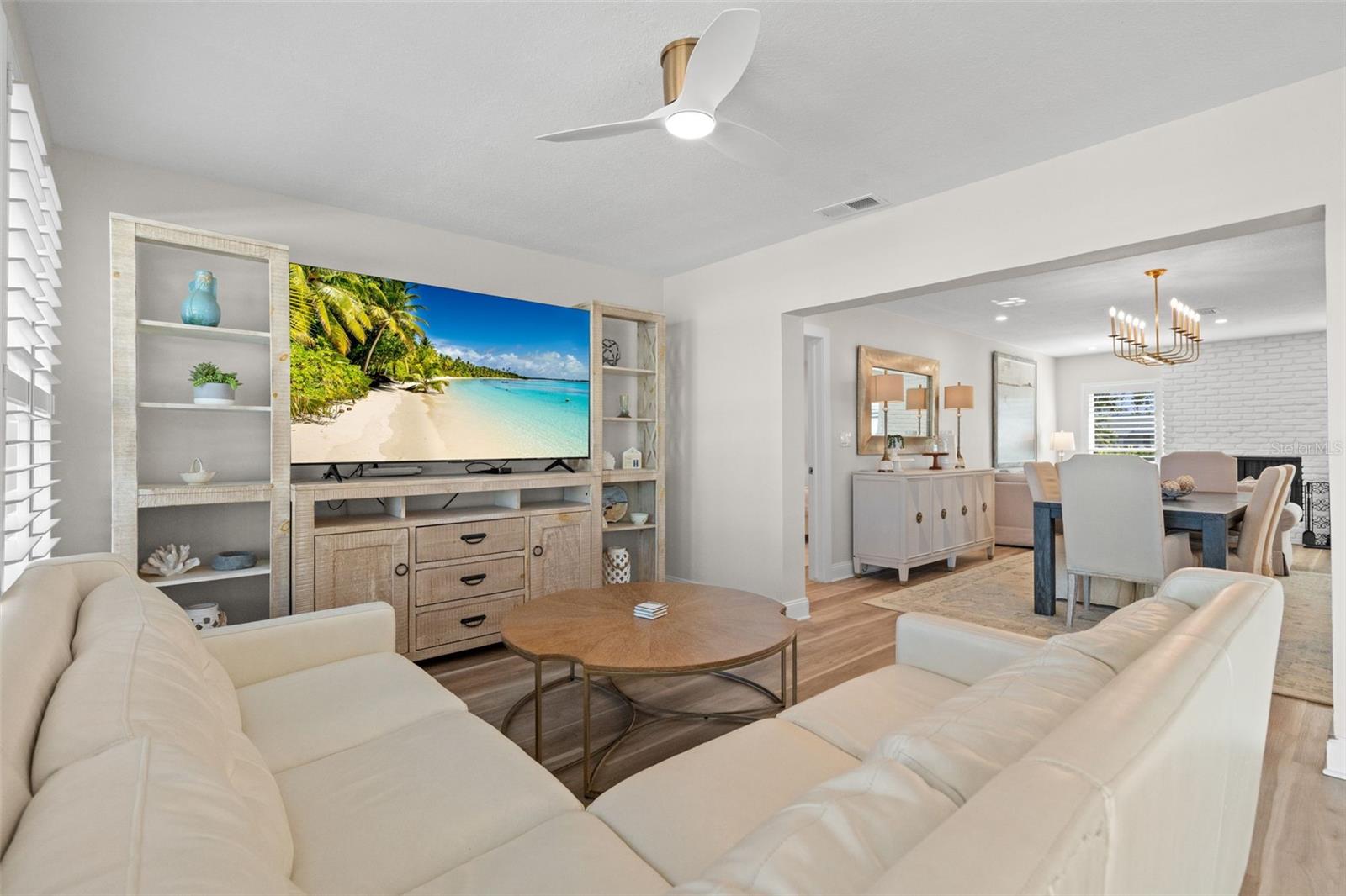 Family Room with water views