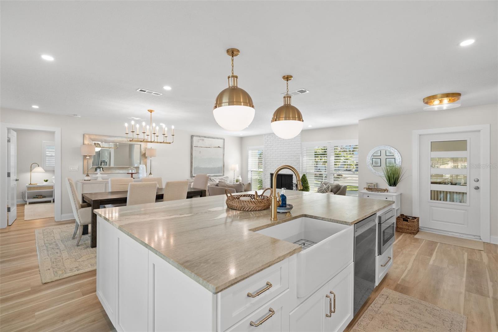 Welcoming interior with modern accents and clean design.