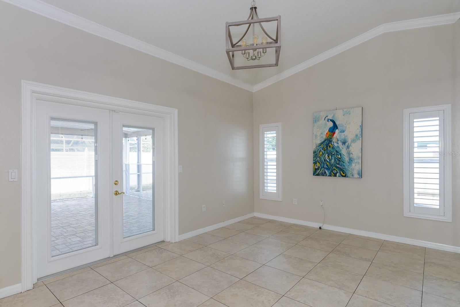 Great room with french door