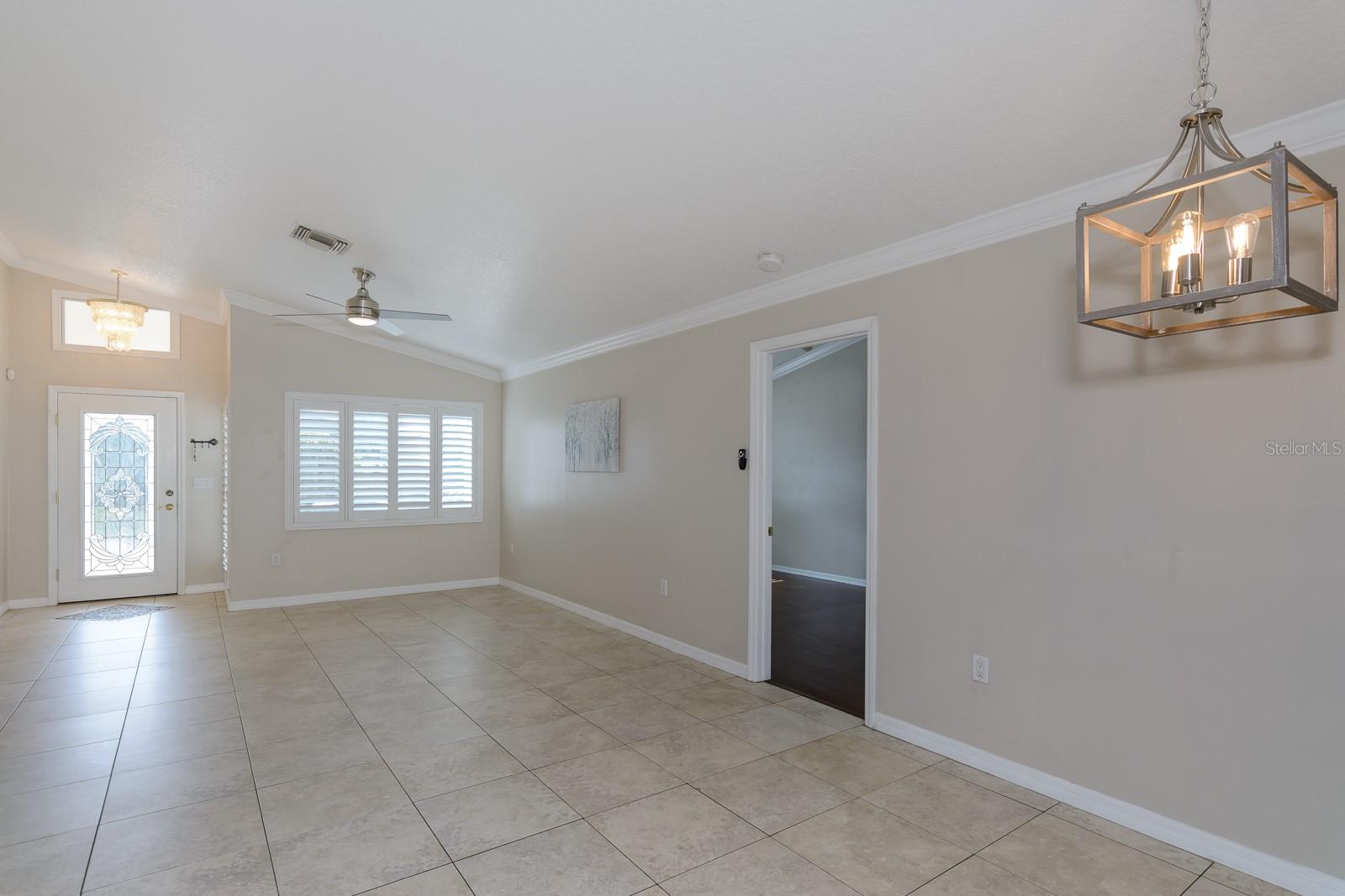 dining/living and master bedroom door