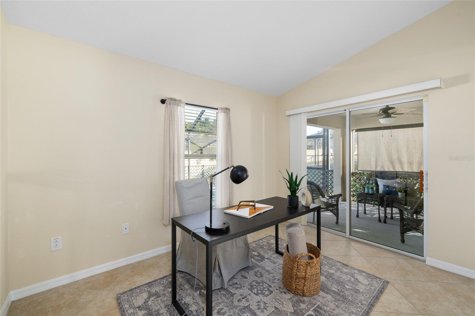 Office/Den off the pool