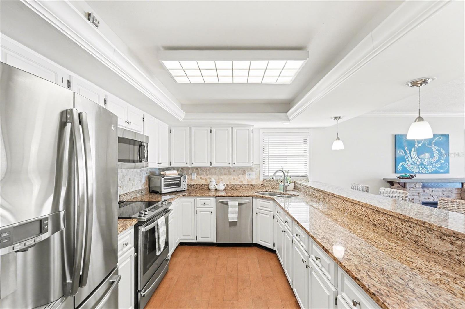 Stainless steel appliances replaced in 2019.