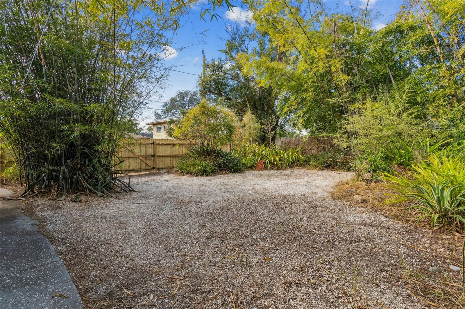 Backyard Walkway and Gardens