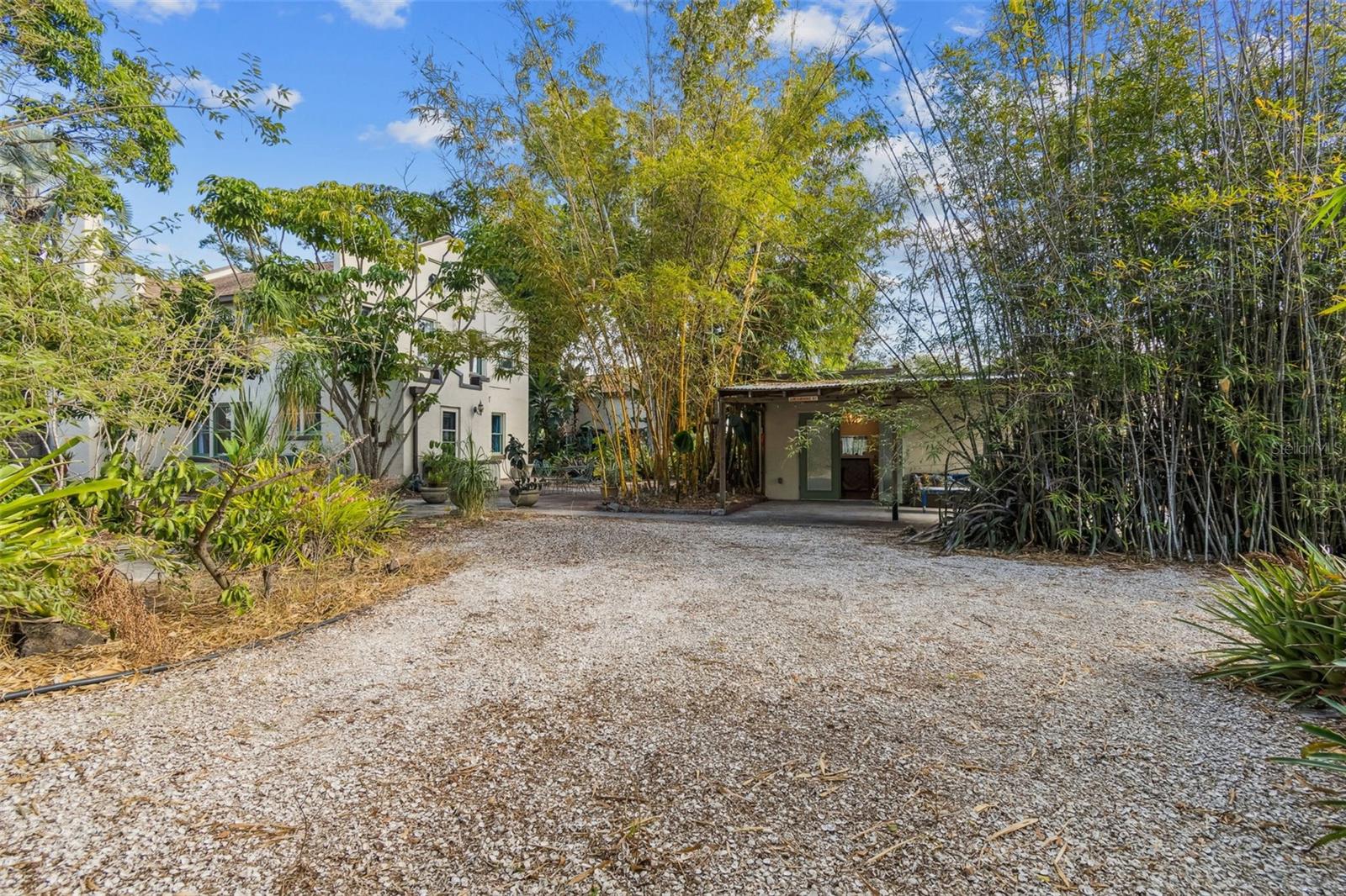 Backyard Walkway and Gardens