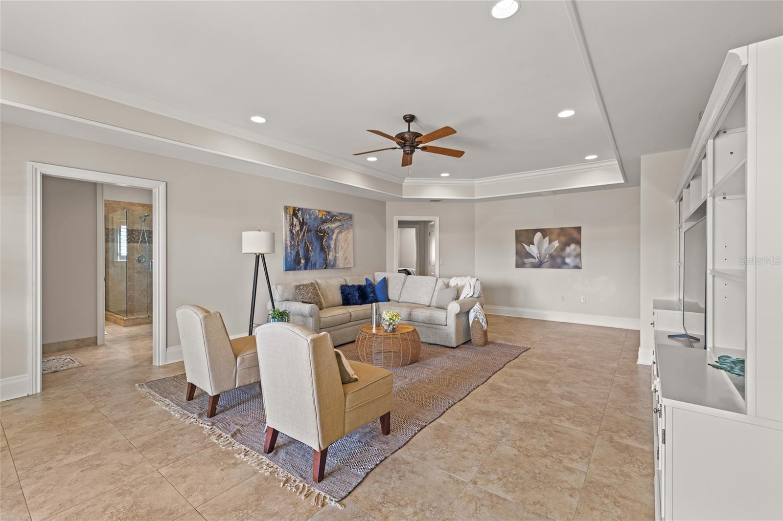 Downstairs is a great option for Multigenerational Living! There is a Family Room, two Bedroom Suites, an Office and a Bonus Room!