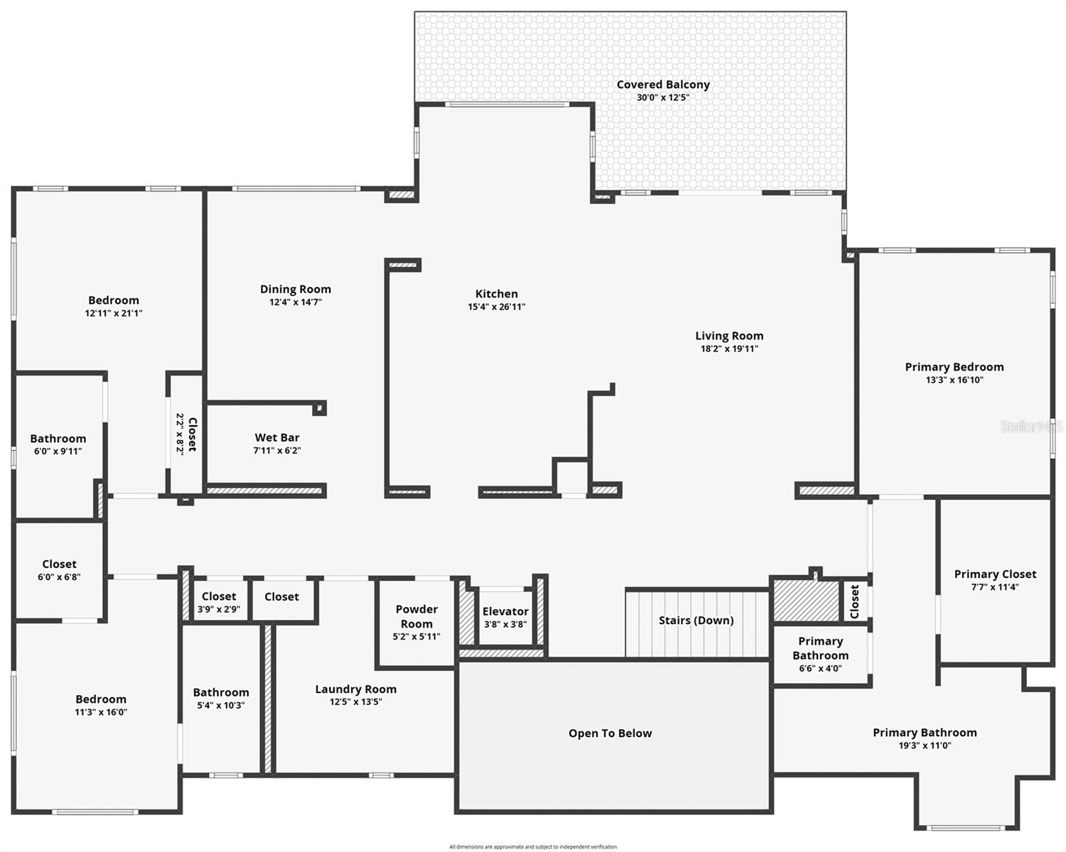 Upstairs Floor Plan. See 360 walkthrough!