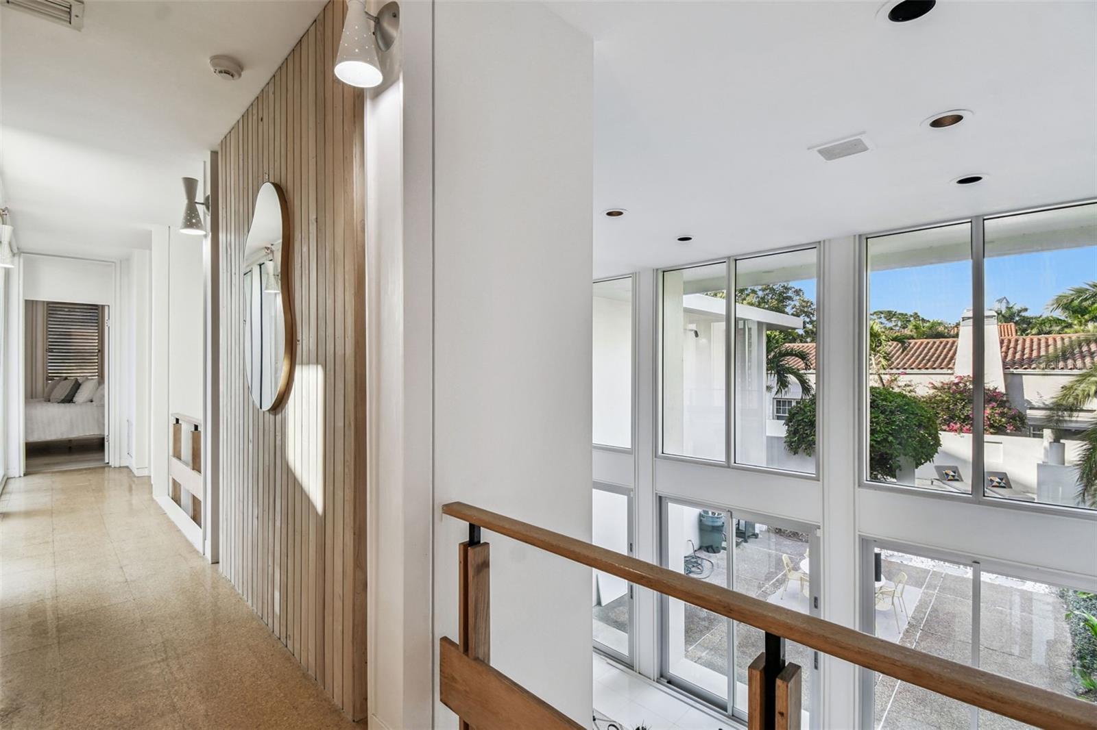 Breezeway across second floor