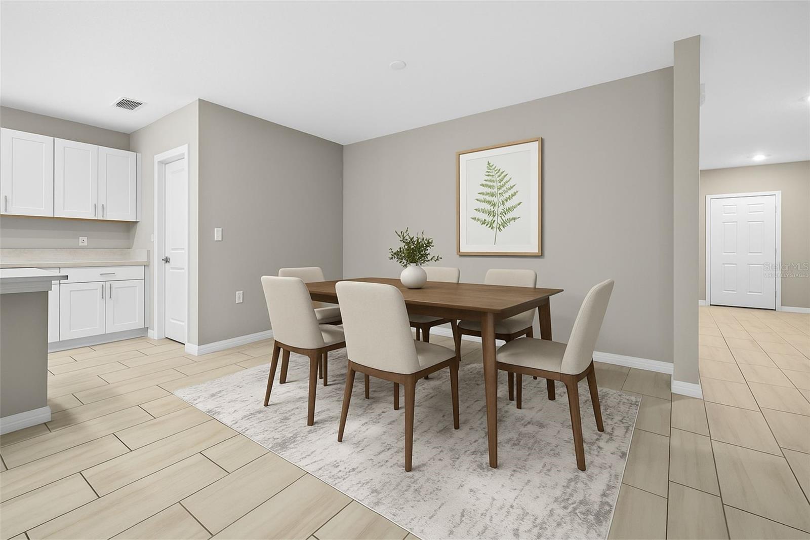 Virtually Staged Dining Area