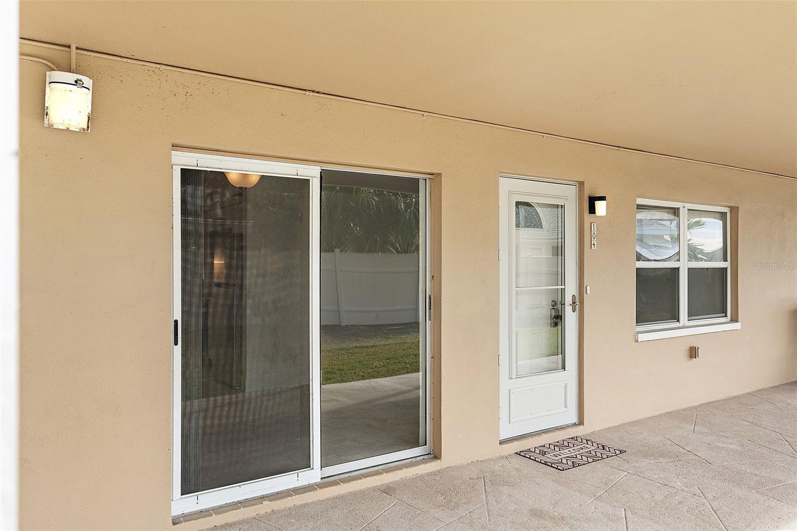 Welcoming Entry to Unit 104