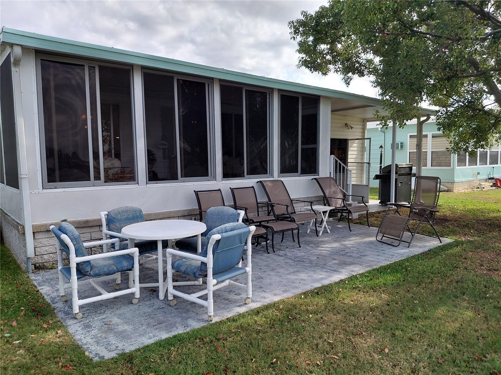 Rear Patio & Florida Room