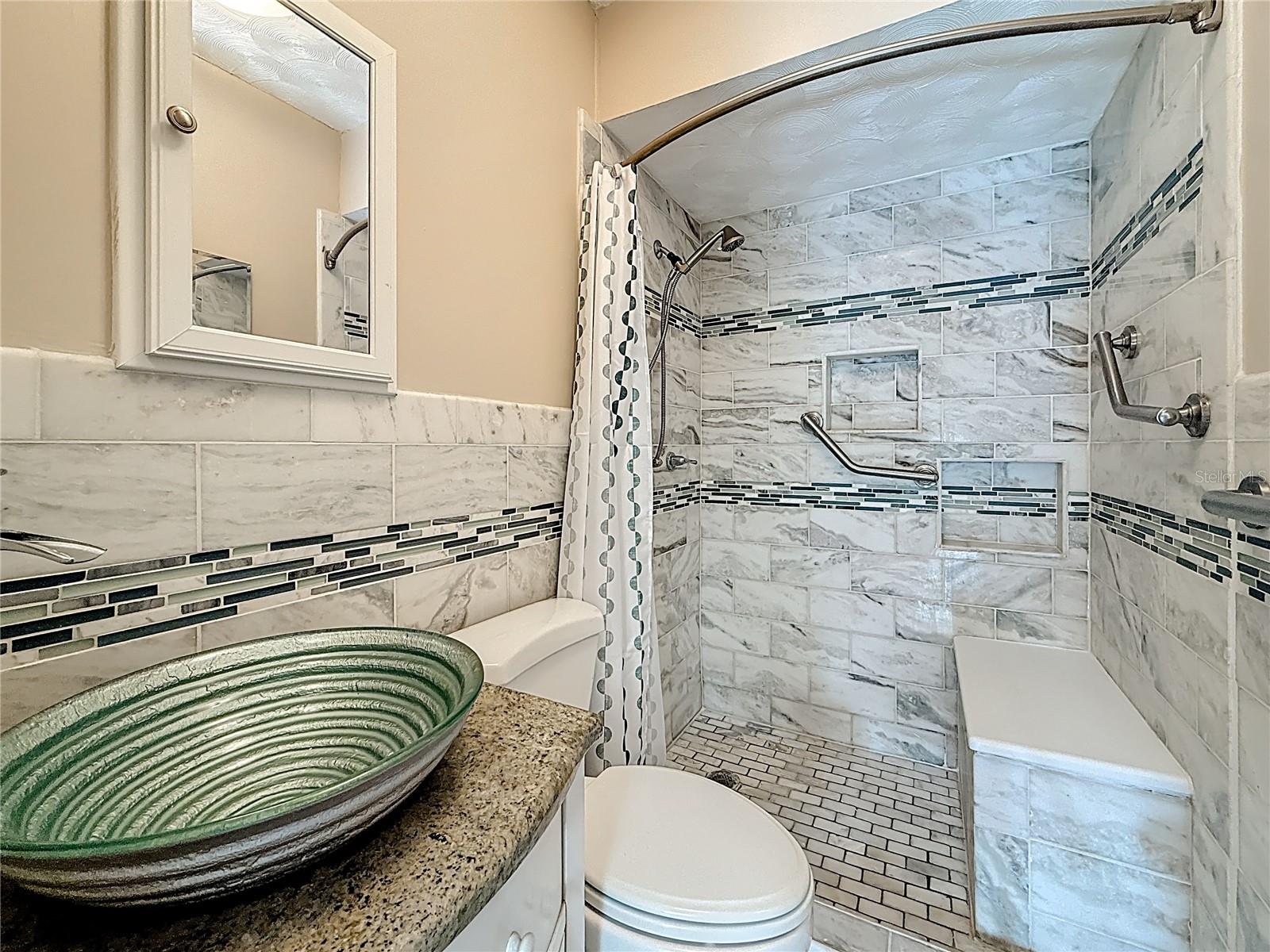 Apartment Bathroom with walk-in shower