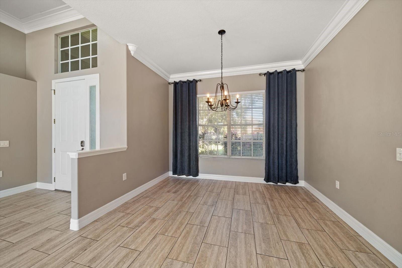 Luxury plank tile flooring