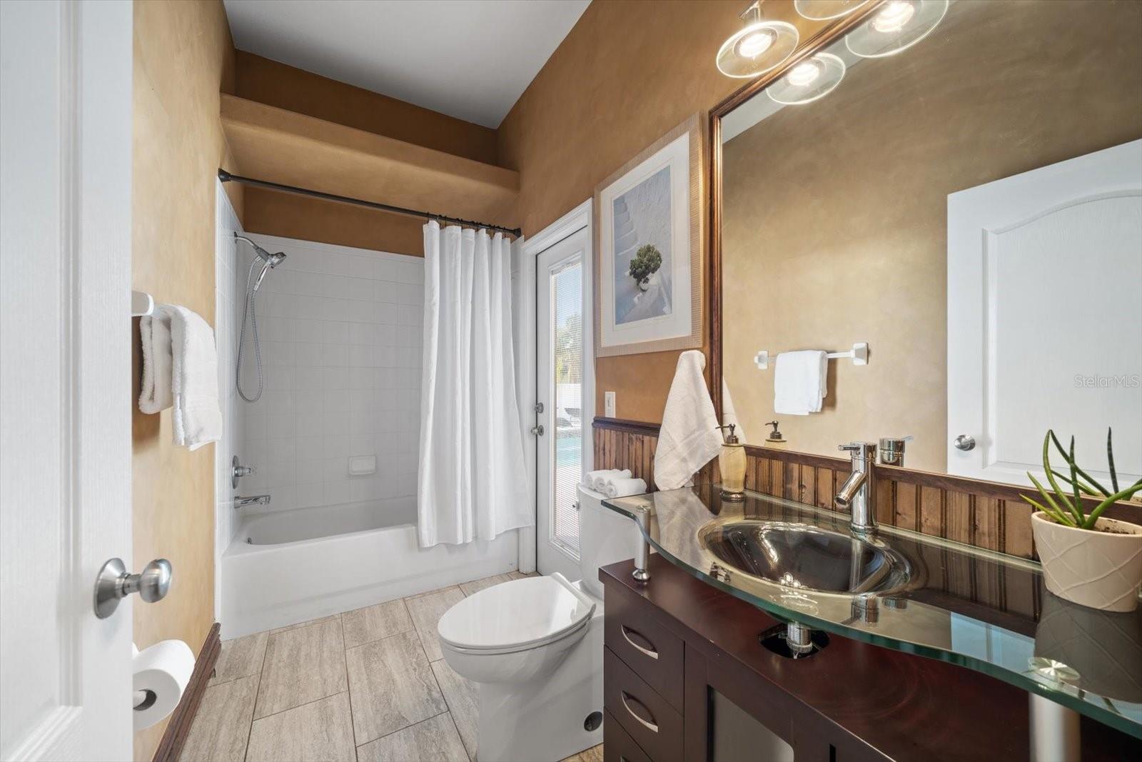 Guest Bathroom and Pool Bath