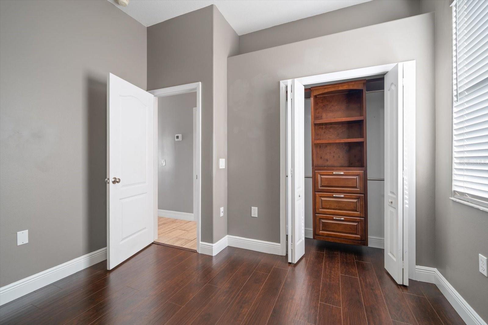 Bedroom 3 with custom closet