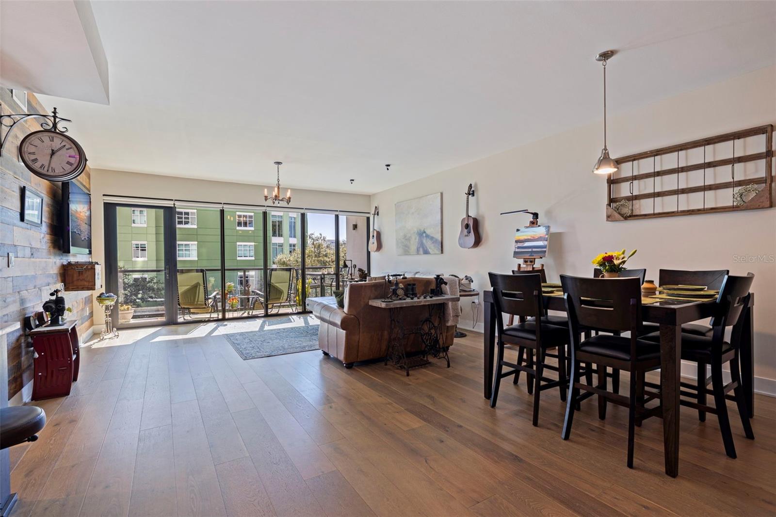 Dining room flows into Living room image 2