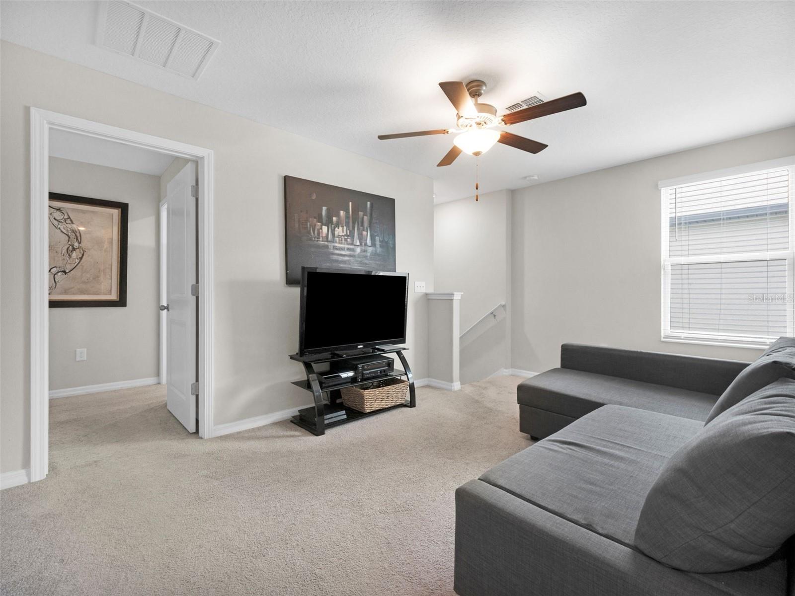 2nd Floor Loft Space Serves as 2nd Living Rm