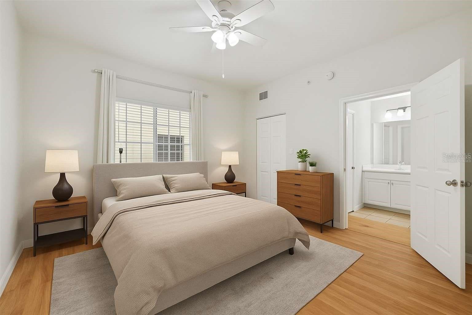 virtually staged bedroom #2