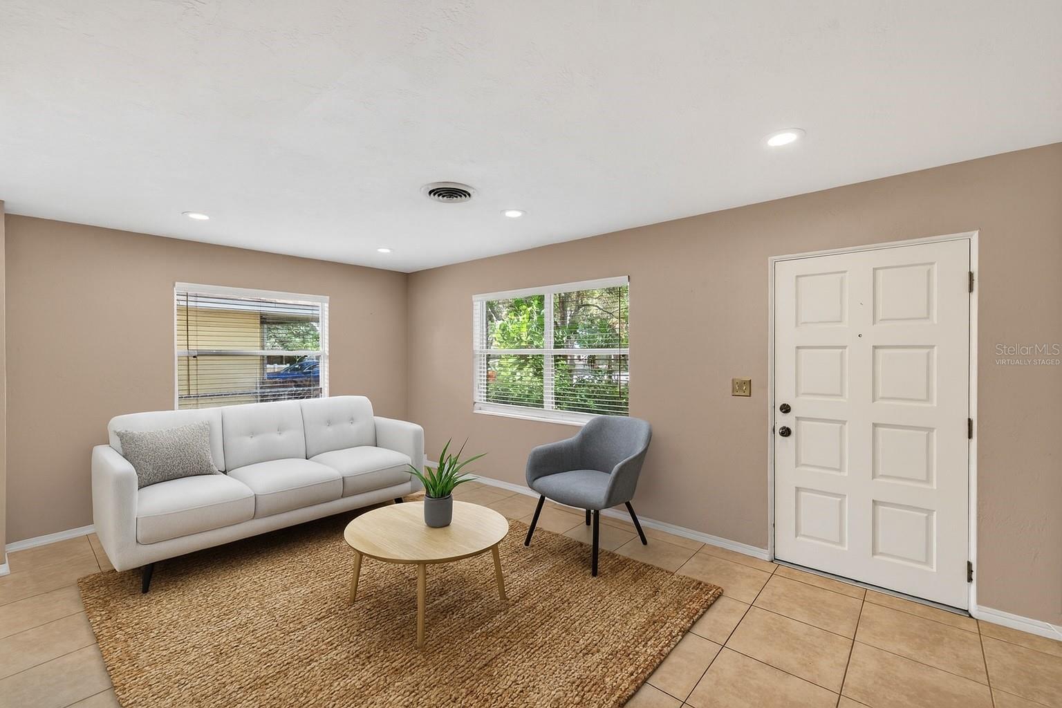 Virtually Staged Living Room