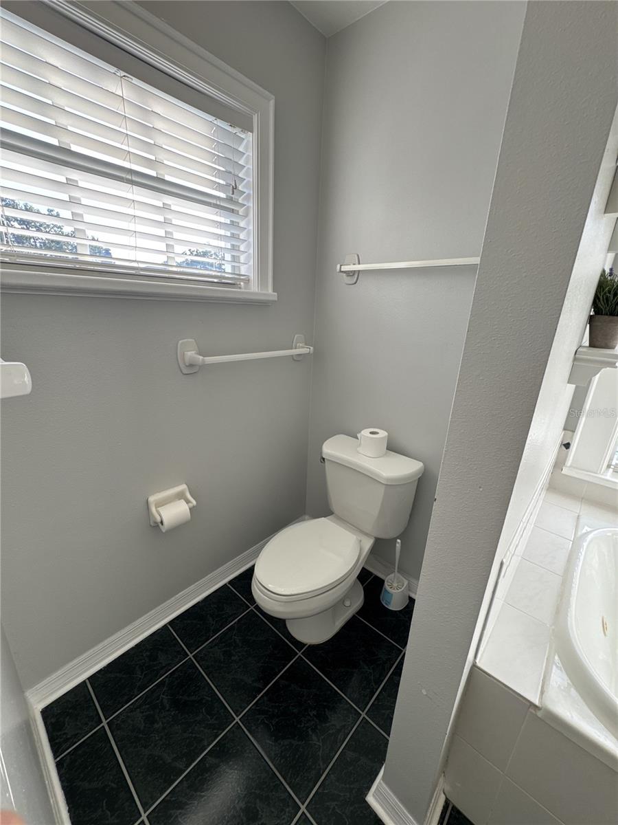 Primary bathroom toilet