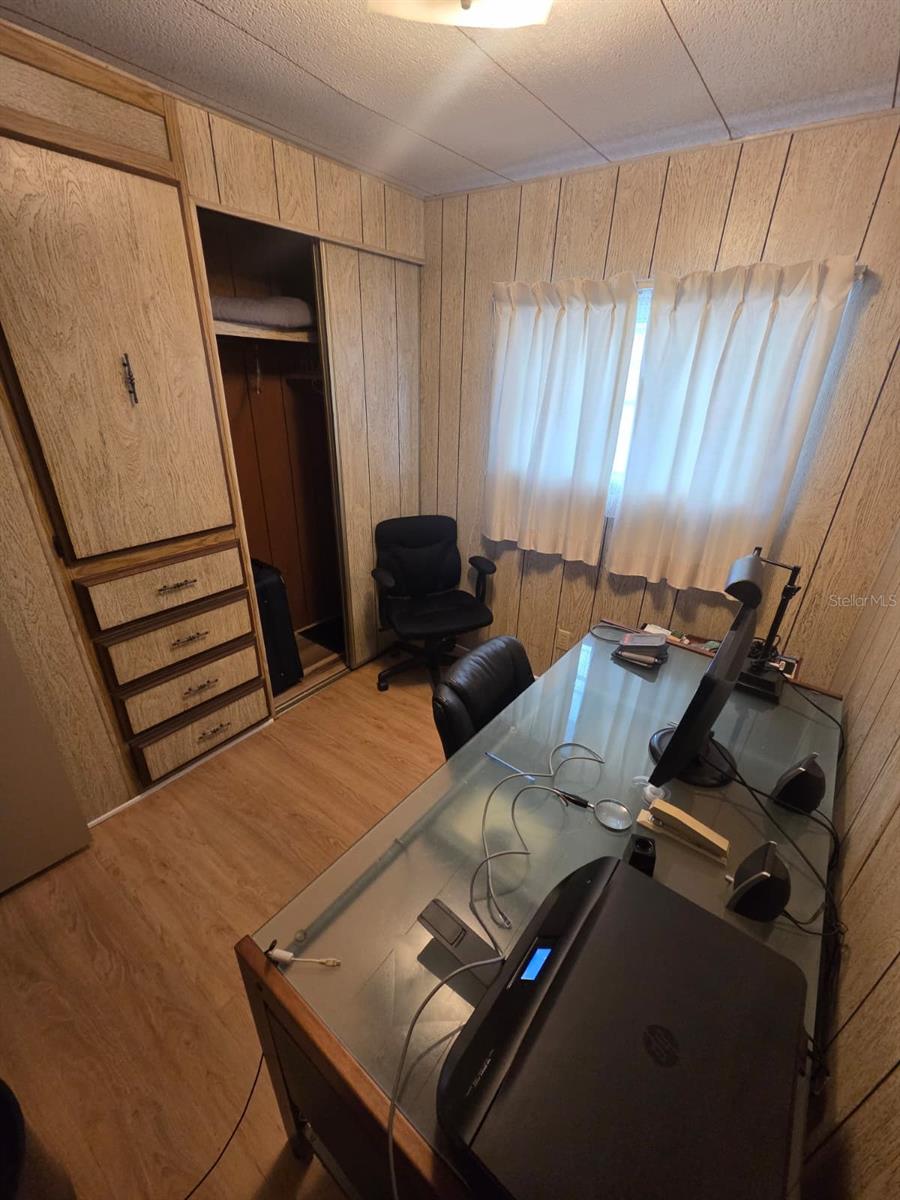 Bedroom 3 being used as an office